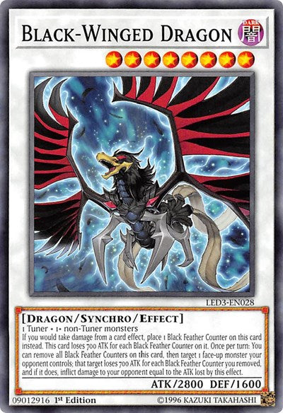 Black-Winged Dragon [LED3-EN028] Common | Exor Games Bridgewater