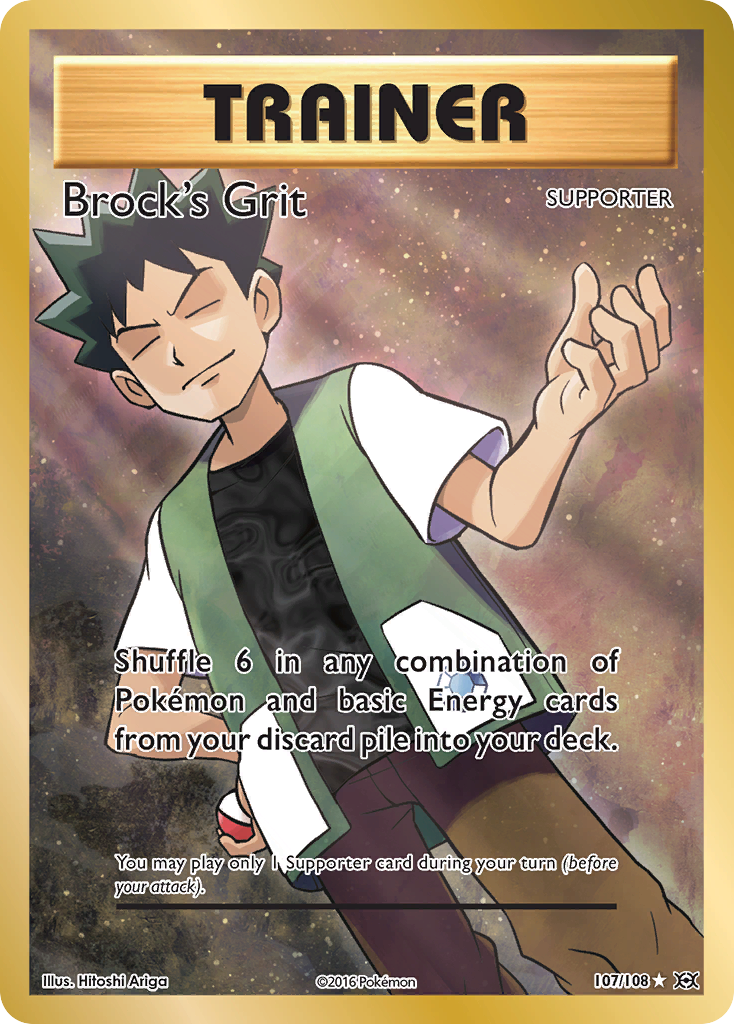 Brock's Grit (107/108) [XY: Evolutions] | Exor Games Bridgewater