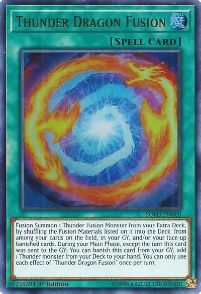 Thunder Dragon Fusion [SOFU-EN060] Ultra Rare | Exor Games Bridgewater