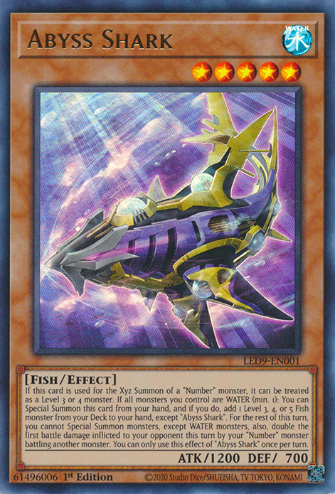 Abyss Shark [LED9-EN001] Ultra Rare | Exor Games Bridgewater