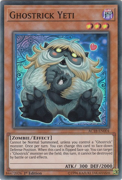 Ghostrick Yeti [AC18-EN004] Super Rare | Exor Games Bridgewater