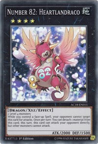 Number 82: Heartlandraco [AC18-EN011] Super Rare | Exor Games Bridgewater
