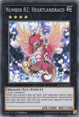 Number 82: Heartlandraco [AC18-EN011] Super Rare | Exor Games Bridgewater