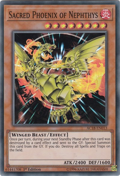 Sacred Phoenix of Nephthys [AC18-EN013] Super Rare | Exor Games Bridgewater