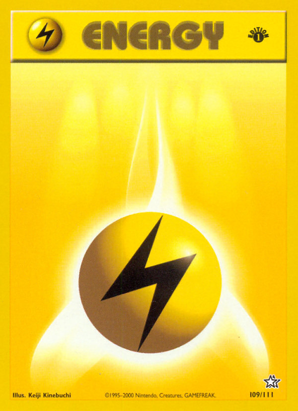 Lightning Energy (109/111) [Neo Genesis 1st Edition] | Exor Games Bridgewater