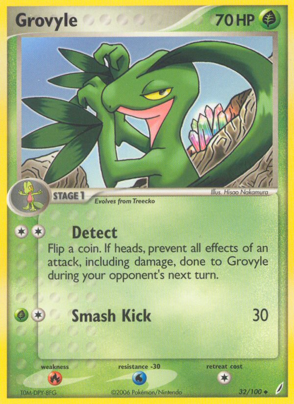 Grovyle (32/100) [EX: Crystal Guardians] | Exor Games Bridgewater