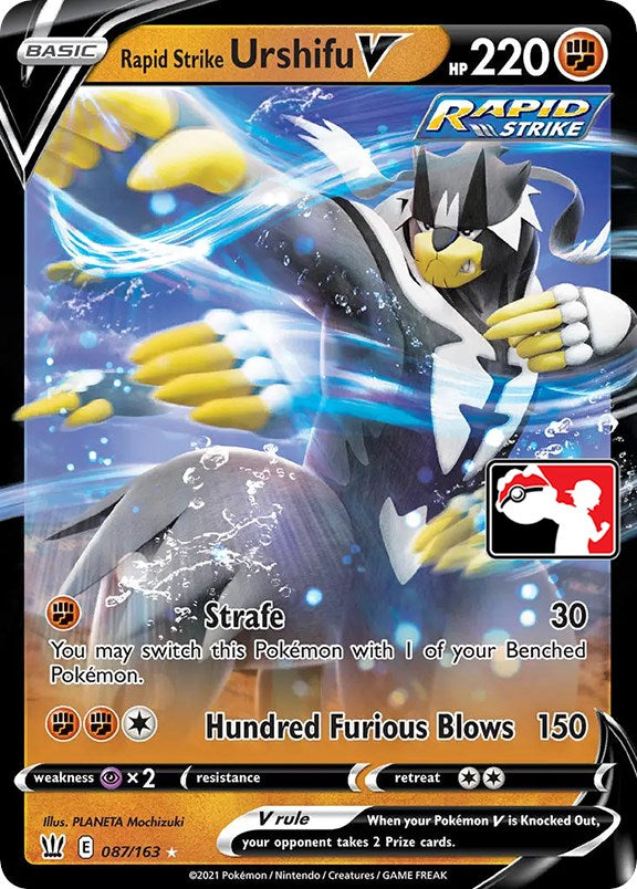 Rapid Strike Urshifu V (087/163) [Prize Pack Series One] | Exor Games Bridgewater