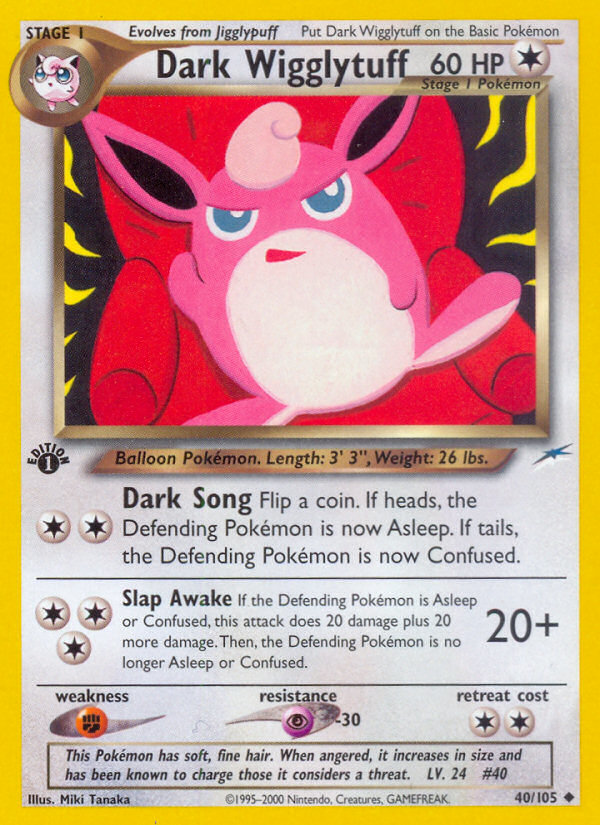 Dark Wigglytuff (40/105) [Neo Destiny 1st Edition] | Exor Games Bridgewater