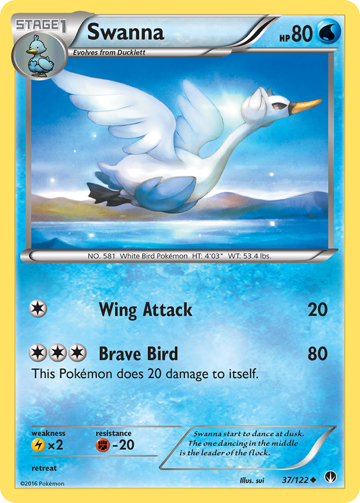 Swanna (37/122) [XY: BREAKpoint] | Exor Games Bridgewater