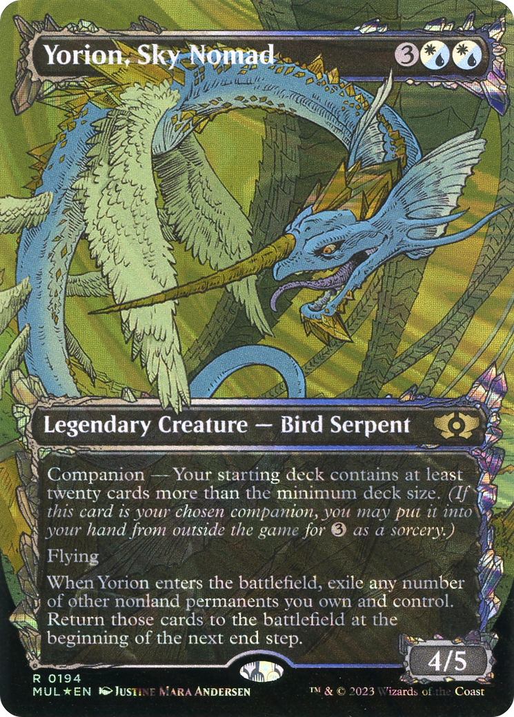 Yorion, Sky Nomad (Halo Foil) [Multiverse Legends] | Exor Games Bridgewater