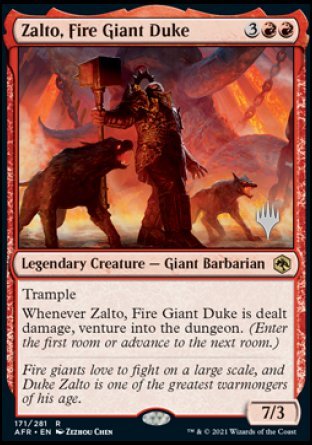 Zalto, Fire Giant Duke (Promo Pack) [Dungeons & Dragons: Adventures in the Forgotten Realms Promos] | Exor Games Bridgewater