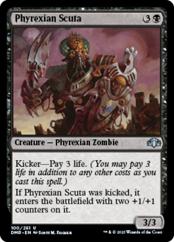 Phyrexian Scuta [Dominaria Remastered] | Exor Games Bridgewater