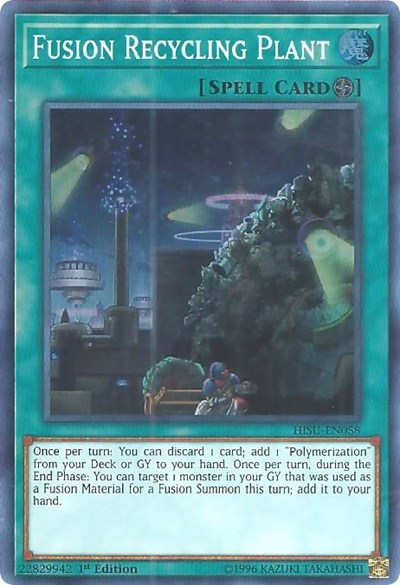 Fusion Recycling Plant [HISU-EN058] Super Rare | Exor Games Bridgewater