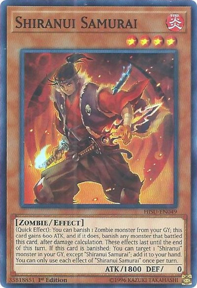 Shiranui Samurai [HISU-EN049] Super Rare | Exor Games Bridgewater