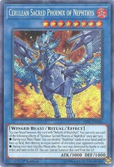 Cerulean Sacred Phoenix of Nephthys [HISU-EN006] Secret Rare | Exor Games Bridgewater