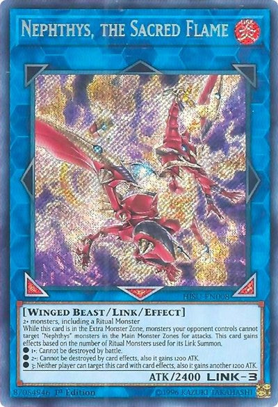 Nephthys, the Sacred Flame [HISU-EN008] Secret Rare | Exor Games Bridgewater