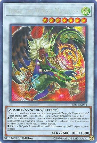 Tengu, the Winged Mayakashi [HISU-EN034] Secret Rare | Exor Games Bridgewater