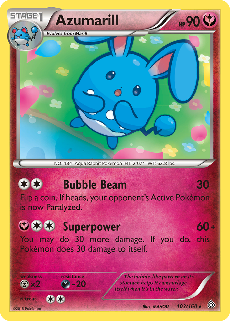 Azumarill (103/160) [XY: Primal Clash] | Exor Games Bridgewater