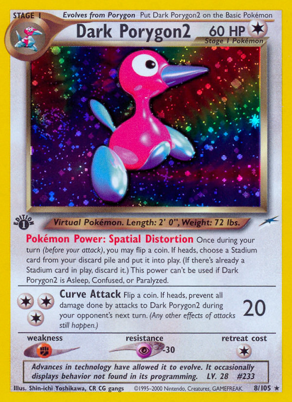 Dark Porygon2 (8/105) [Neo Destiny 1st Edition] | Exor Games Bridgewater