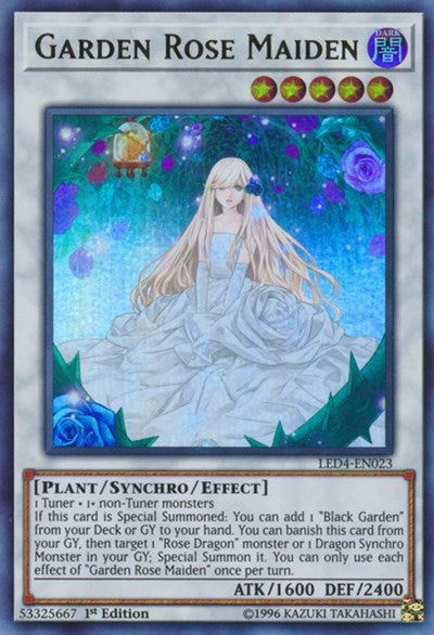 Garden Rose Maiden [LED4-EN023] Ultra Rare | Exor Games Bridgewater