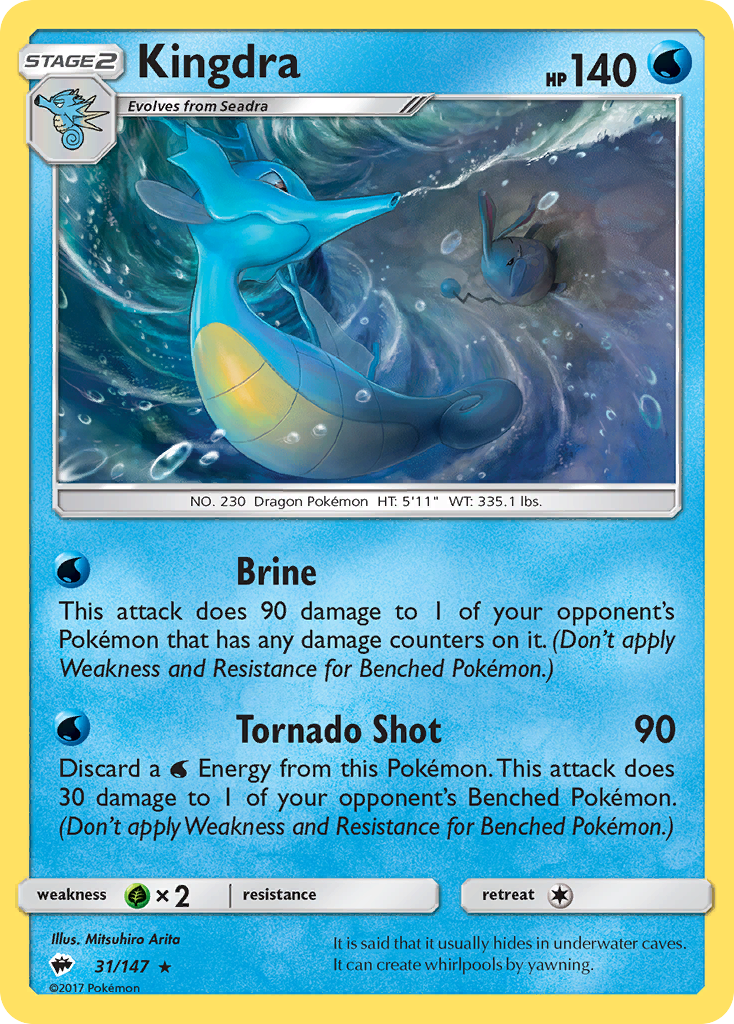 Kingdra (31/147) [Sun & Moon: Burning Shadows] | Exor Games Bridgewater