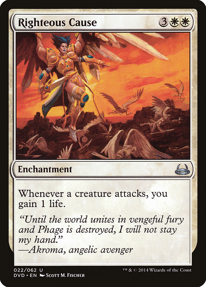 Righteous Cause (Divine vs. Demonic) [Duel Decks Anthology] | Exor Games Bridgewater