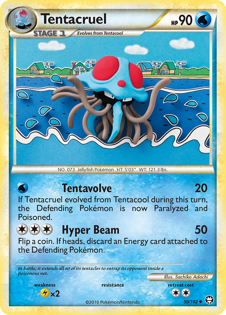 Tentacruel (50/102) [HeartGold & SoulSilver: Triumphant] | Exor Games Bridgewater