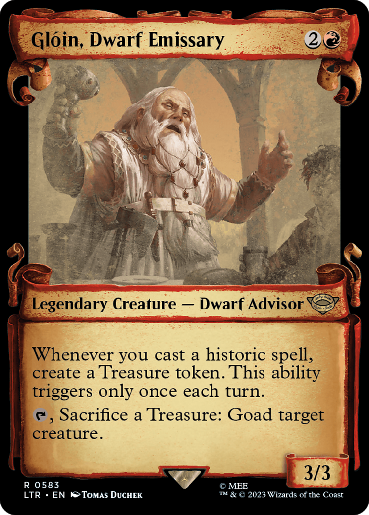 Gloin, Dwarf Emissary [The Lord of the Rings: Tales of Middle-Earth Showcase Scrolls] | Exor Games Bridgewater