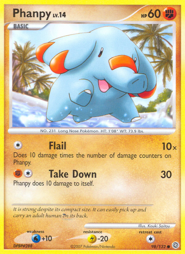 Phanpy (98/132) [Diamond & Pearl: Secret Wonders] | Exor Games Bridgewater