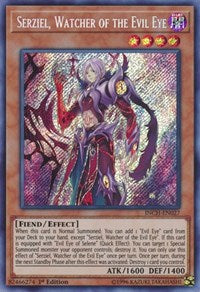 Serziel, Watcher of the Evil Eye [INCH-EN027] Secret Rare | Exor Games Bridgewater