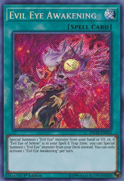 Evil Eye Awakening [INCH-EN034] Secret Rare | Exor Games Bridgewater