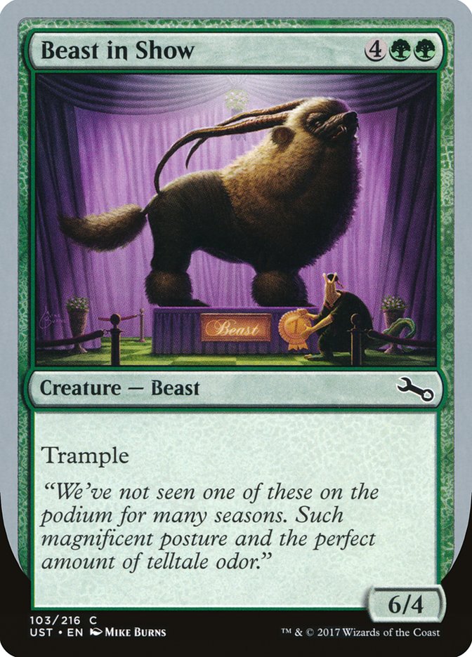 Beast in Show ("We've not seen one...") [Unstable] | Exor Games Bridgewater