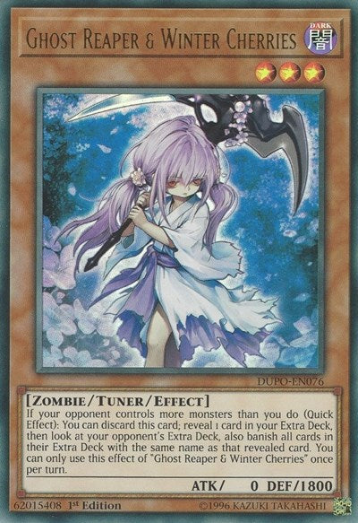 Ghost Reaper & Winter Cherries [DUPO-EN076] Ultra Rare | Exor Games Bridgewater