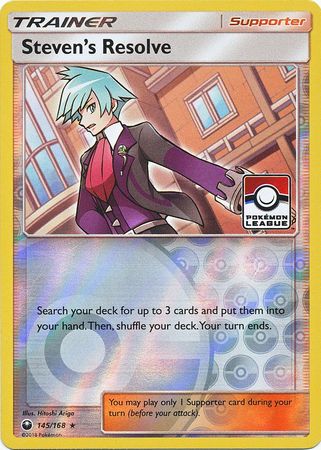 Steven's Resolve (145/168) (League Promo) [Sun & Moon: Celestial Storm] | Exor Games Bridgewater