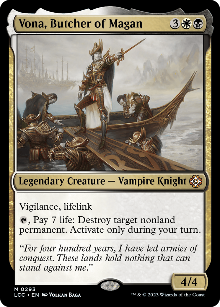 Vona, Butcher of Magan [The Lost Caverns of Ixalan Commander] | Exor Games Bridgewater