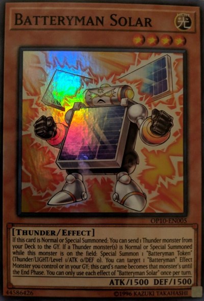 Batteryman Solar [OP10-EN005] Super Rare | Exor Games Bridgewater