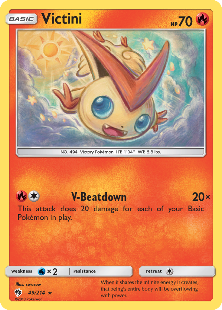 Victini (49/214) [Sun & Moon: Lost Thunder] | Exor Games Bridgewater