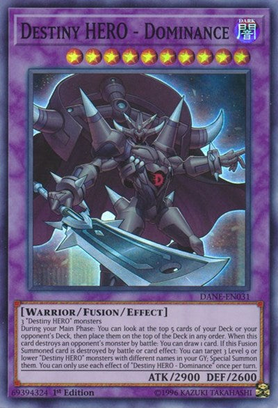 Destiny HERO - Dominance [DANE-EN031] Super Rare | Exor Games Bridgewater