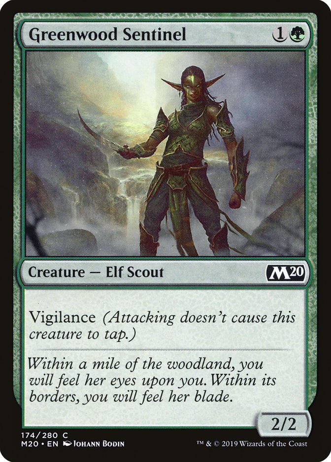 Greenwood Sentinel [Core Set 2020] | Exor Games Bridgewater