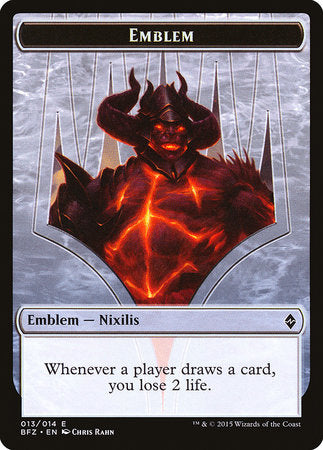 Emblem - Ob Nixilis Reignited [Battle for Zendikar Tokens] | Exor Games Bridgewater