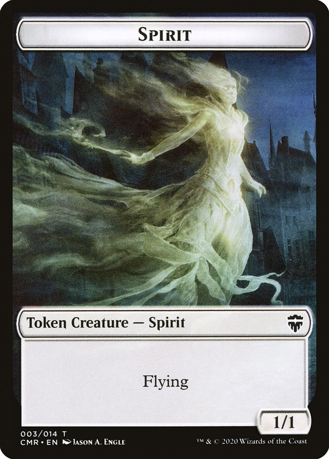 Copy (013) // Spirit Double-sided Token [Commander Legends Tokens] | Exor Games Bridgewater