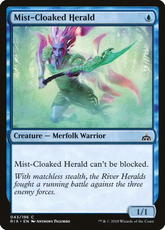 Mist-Cloaked Herald [Rivals of Ixalan] | Exor Games Bridgewater