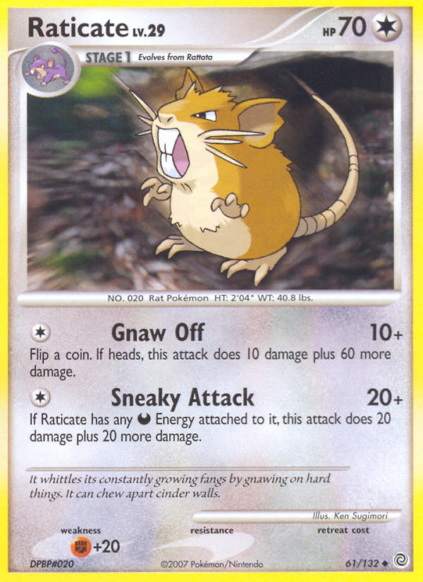 Raticate (61/132) [Diamond & Pearl: Secret Wonders] | Exor Games Bridgewater