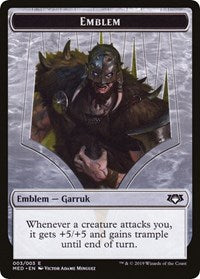 Emblem - Garruk, Apex Predator [Mythic Edition: War of the Spark] | Exor Games Bridgewater