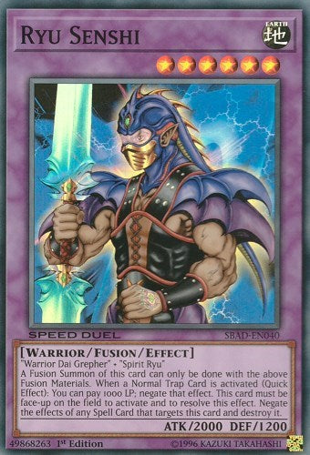 Ryu Senshi [SBAD-EN040] Super Rare | Exor Games Bridgewater