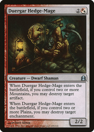 Duergar Hedge-Mage [Commander 2011] | Exor Games Bridgewater