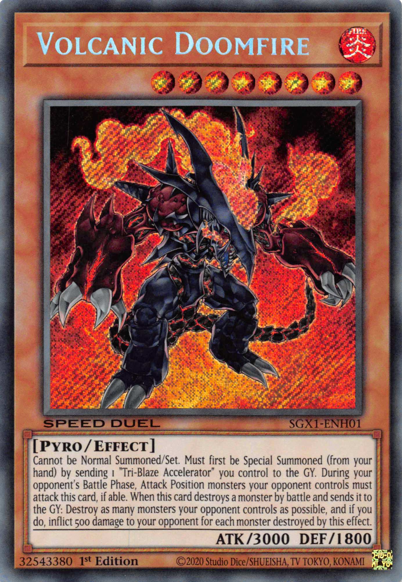 Volcanic Doomfire [SGX1-ENH01] Secret Rare | Exor Games Bridgewater