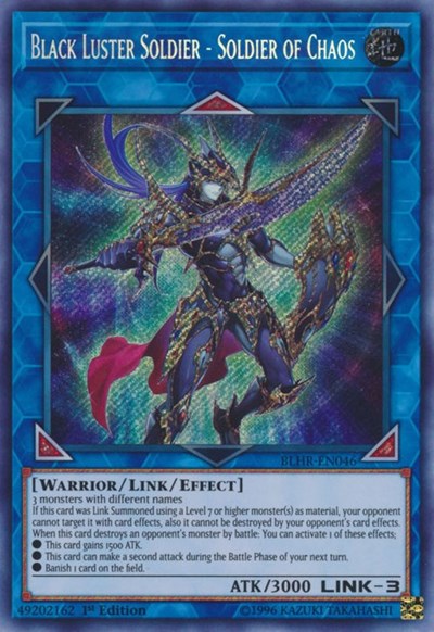 Black Luster Soldier - Soldier of Chaos [BLHR-EN046] Secret Rare | Exor Games Bridgewater