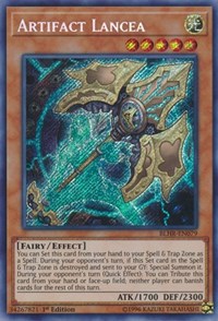 Artifact Lancea [BLHR-EN079] Secret Rare | Exor Games Bridgewater