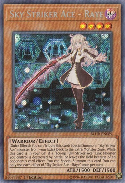 Sky Striker Ace - Raye [BLHR-EN089] Secret Rare | Exor Games Bridgewater